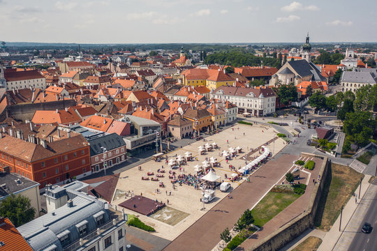 Aerial view of Gyor