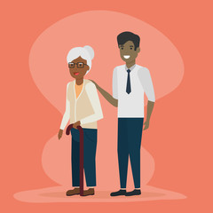 people family flat design image