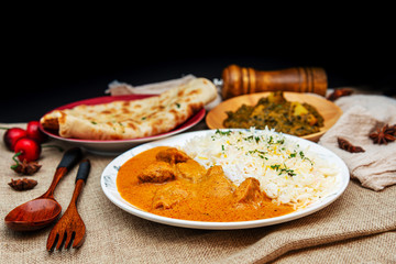 Handmade Indian curry chicken rice