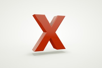 Obraz premium 3d letter collection.letter X