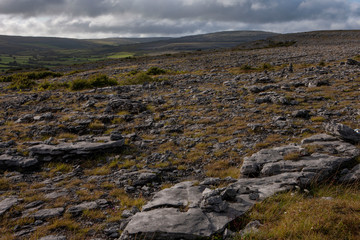 Fototapeta na wymiar West Coast Ireland the Burren Karstlandscape