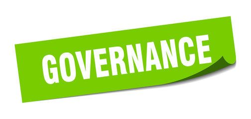 governance sticker. governance square isolated sign. governance