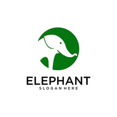 Elephant Sign Logo Design template