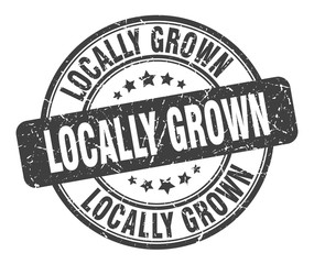locally grown stamp. locally grown round grunge sign. locally grown