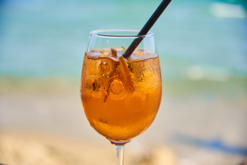 Glass with cocktail 