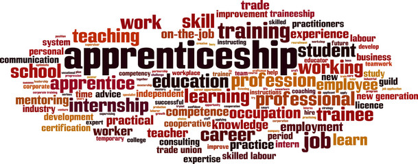 Apprenticeship word cloud