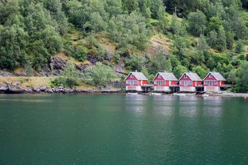 Houses on the fjord