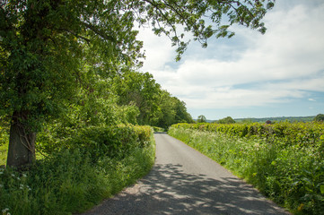 Country road in England.