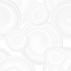 Obraz premium Texture 3 d background with abstract circles of different sizes, seamless pattern with waves. Pattern with white spirals, beautiful wallpapers for weddings. 