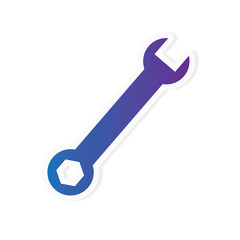 repair wrench icon- vector illustration