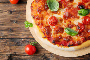 Homemade Italian pizza Margherita