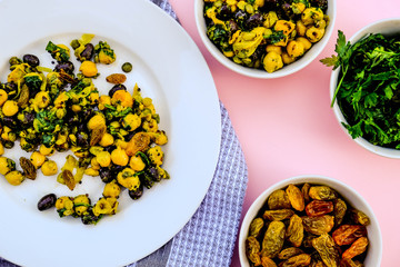 Healthy Summer Chickpea and Bean Dahl Vegetarian Salad