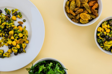 Healthy Summer Chickpea and Bean Dahl Vegetarian Salad