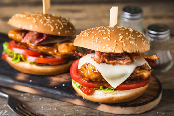 Chicken Cheese And Bacon Sandwich