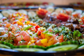 Close-up d'un plat du maroc