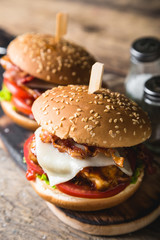 Chicken Cheese And Bacon Sandwich