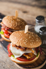 Chicken Cheese And Bacon Sandwich