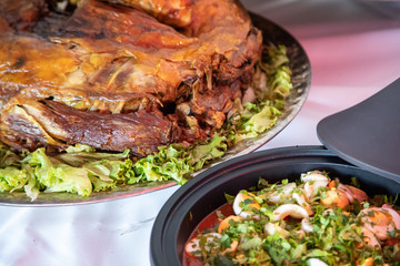 Close-up d'un plat du maroc