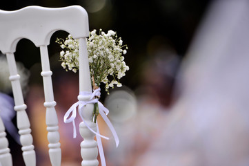 décoration de mariage fleurie