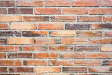 red brick wall texture grunge background. modern style background, industrial architecture detail display and montage of product. Interior design concept, background texture with copy spaces.