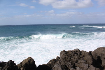 Fototapeta na wymiar Meer, Wasser, Welle, Ozean , Sonne