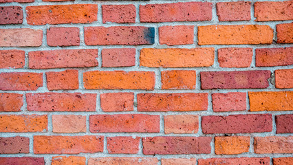 Fototapeta premium The wall of a typical American brick house. Authentic texture