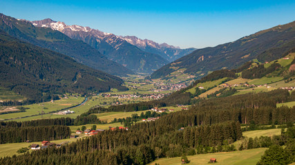 Obraz premium Beautiful alpine view near Mittersill, Salzburg, Austria