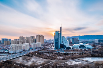 Urban skyline scenery of Hohhot, Inner Mongolia, China © Govan