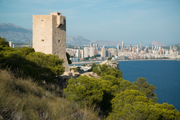 The watchtower of Aguilo in Benidorm, Spain