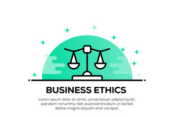 BUSINESS ETHICS ICON CONCEPT