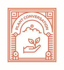 PLANT CONVERSATION ICON CONCEPT