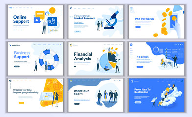 Collection of Modern design- website template