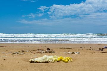 Ecological problem of pollution of the world ocean with plastic, waste and garbage