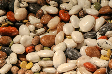 Sweet stones for sale in a candy shop