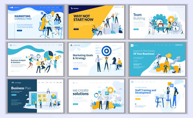 Collection of Modern design- website template