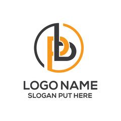 PB LETTER LOGO DESIGN TEMPLATE