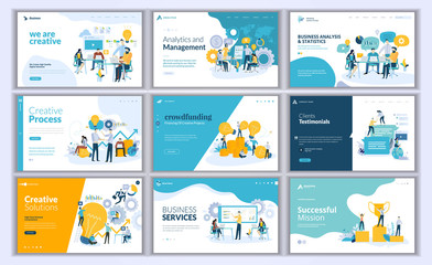 Collection of Modern design- website template