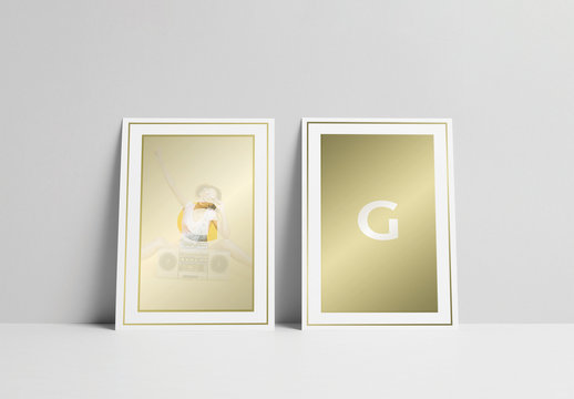 Gold Flyer Layout with Photo Mask