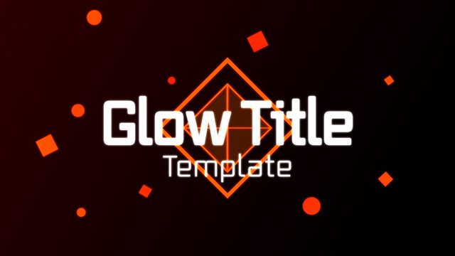 Glow Title Template