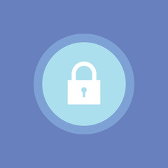  Lock sign icon. Padlock color symbol. 