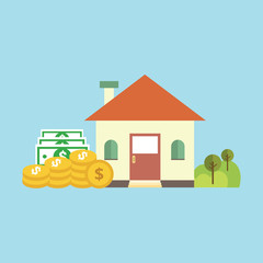 Mortgage concept. Idea of a property loan