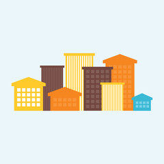 landscape city vector