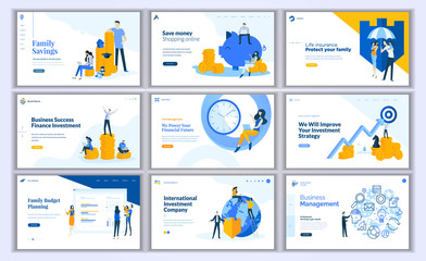 Collection of Modern design- website template