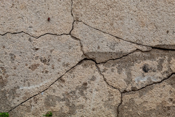 Old Weathered Cracked Concrete Wall Texture