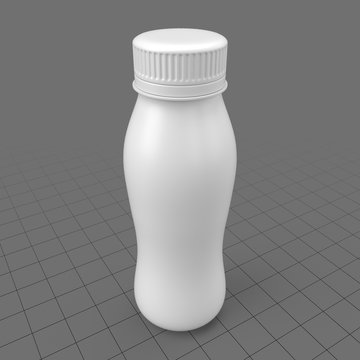 Plastic yogurt bottle