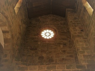 Silleda,Spain-July,26, 2019: rosette monastery carboeiro