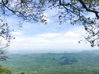 view of mountain and sky,nature background.