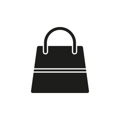 Shopping bag icon. Simple vector illustration