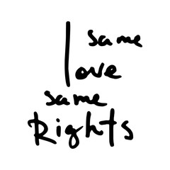 Vector hand draw lettering. Ink draw illustration for postcard, greeting card and banner. Grunge lettering logo