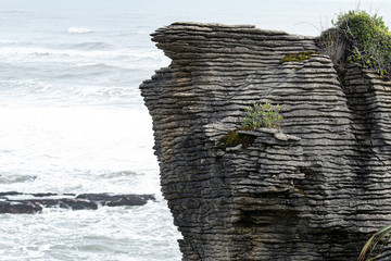Pancake rocks and blowholes, Punakaiki New zealand.